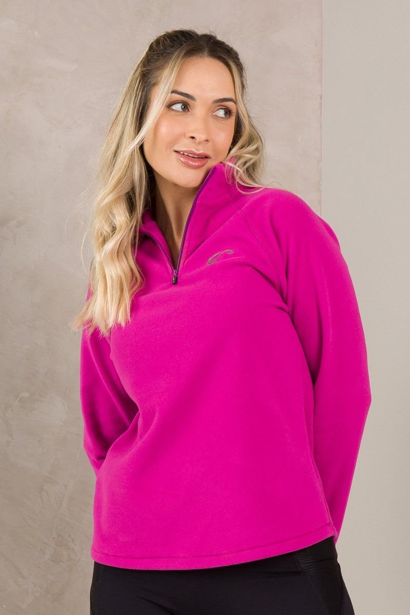 Blusão Fleece Comfort Feminina Rosa Fucsia