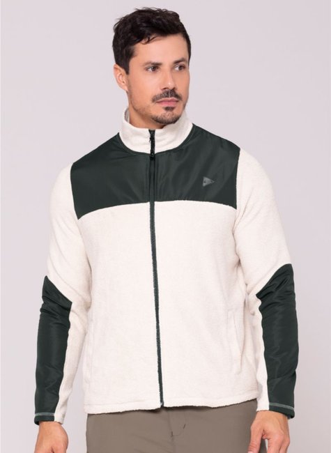 Jaqueta Fleece Elementos Masculina  Off White